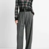 Plaid Cashmere Cardigan