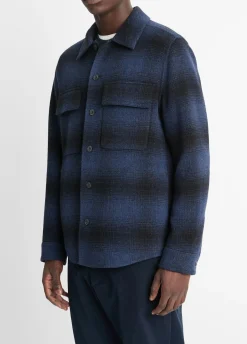 Plaid Splittable Shirt Jacket