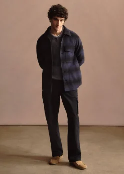 Plaid Splittable Shirt Jacket