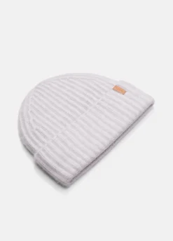 Plush Cashmere Chunky-Knit Beanie