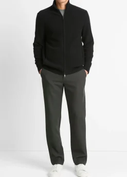 Plush Cashmere Full-Zip Sweater