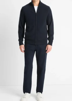 Plush Cashmere Full-Zip Sweater