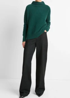 Plush Cashmere Funnel Neck Sweater