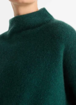 Plush Cashmere Funnel Neck Sweater