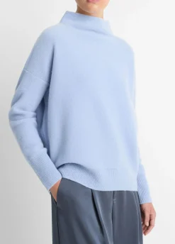 Plush Cashmere Funnel Neck Sweater