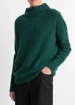 Plush Cashmere Funnel Neck Sweater