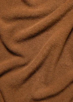 Plush Cashmere Funnel Neck Poncho