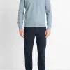 Plush Cashmere Johnny-Collar Polo