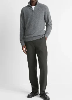 Plush Cashmere Quarter-Zip Sweater