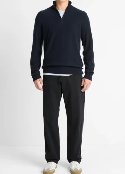 Plush Cashmere Quarter-Zip Sweater