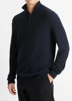 Plush Cashmere Quarter-Zip Sweater