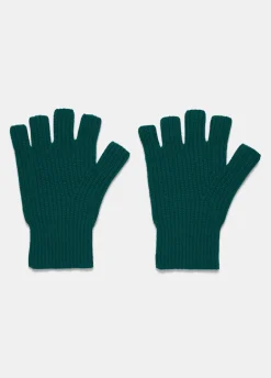 Plush Cashmere Rib-Knit Fingerless Glove