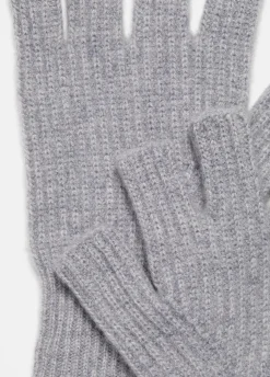 Plush Cashmere Rib-Knit Fingerless Glove