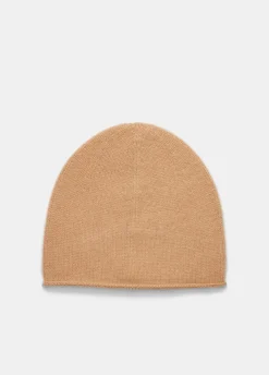 Plush Cashmere Rolled-Edge Beanie