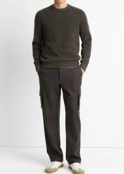 Plush Cashmere Thermal Crew Neck Sweater