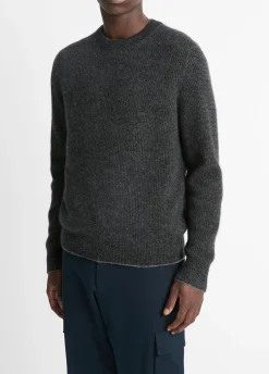 Plush Cashmere Thermal Crew Neck Sweater