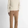 Plush Cashmere Thermal Johnny-Collar Sweater