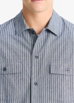 Railroad Stripe Cotton Shirt