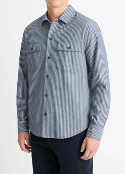 Railroad Stripe Cotton Shirt