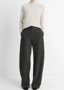 Relaxed Long-Sleeve Turtleneck Top