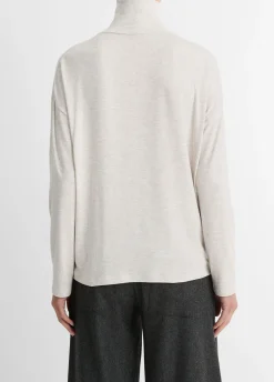 Relaxed Long-Sleeve Turtleneck Top