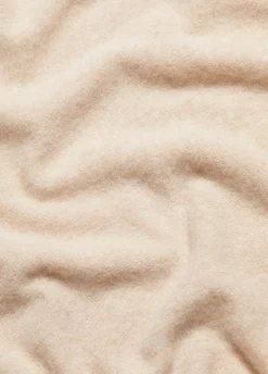 Reverse-Jersey Cashmere Boat-Neck Poncho