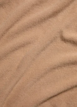 Reverse-Jersey Cashmere Boat-Neck Poncho