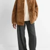 Reversible Plush Shearling Jacket