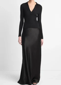 Satin Maxi Skirt