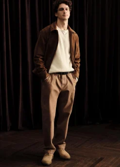 Shaker-Stitch Wool-Cashmere V-Neck Sweater