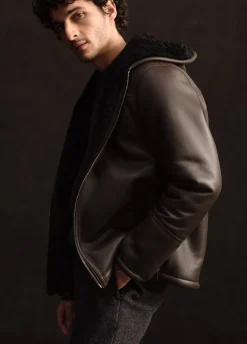 Shearling Hooded Jacket