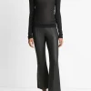 Sheer Long-Sleeve Mock-Neck Top