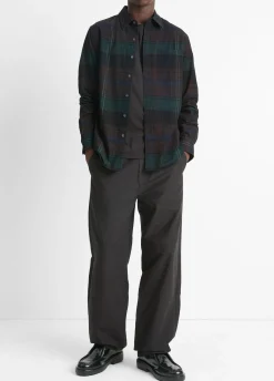 Sierra Plaid Cotton Corduroy Shirt