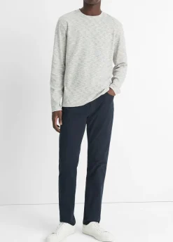 Space-Dye Cotton-Blend Long-Sleeve T-Shirt
