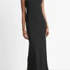 Sphere-Detail One-Shoulder Dress