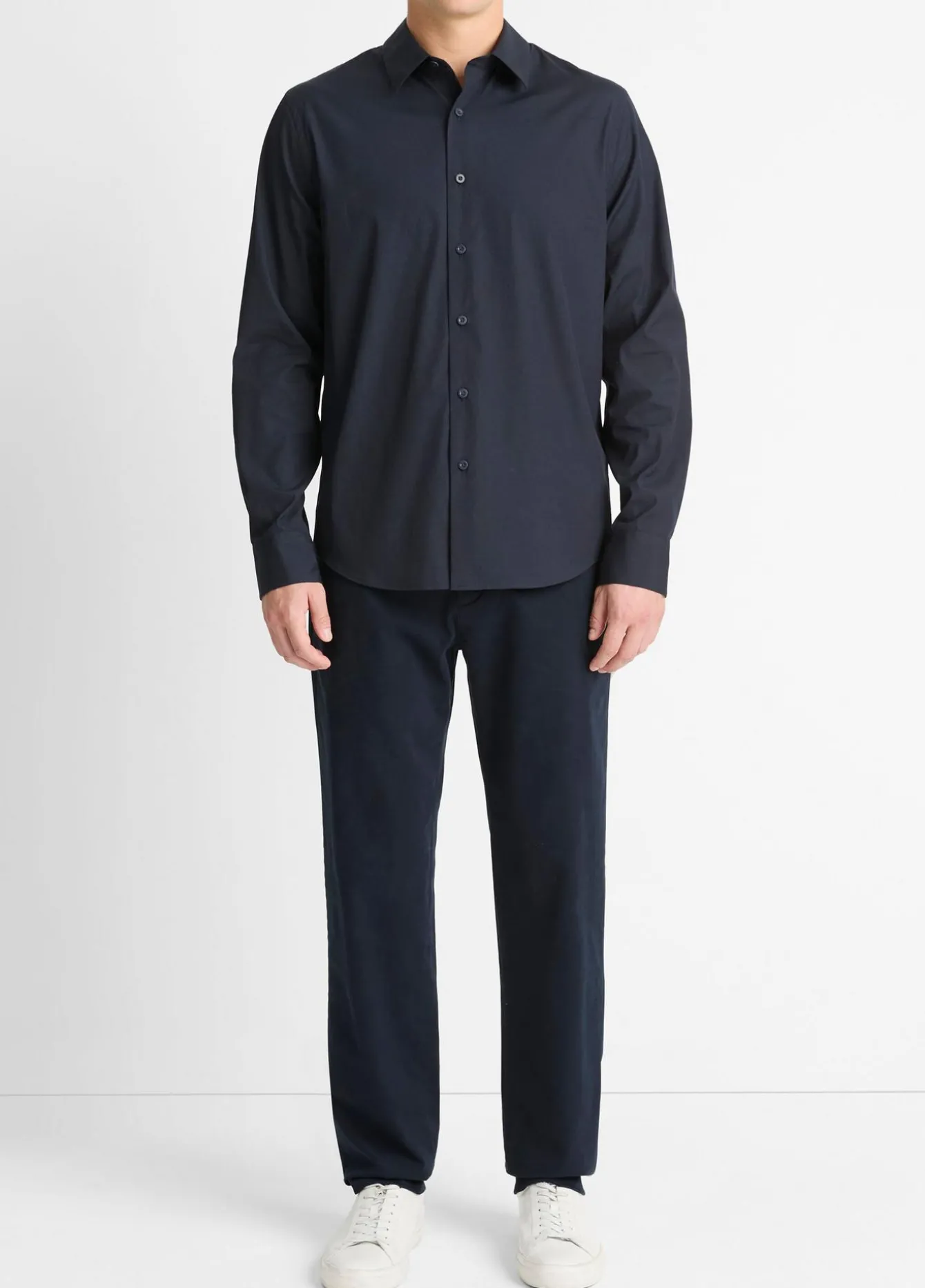 Stretch-Cotton Poplin Shirt