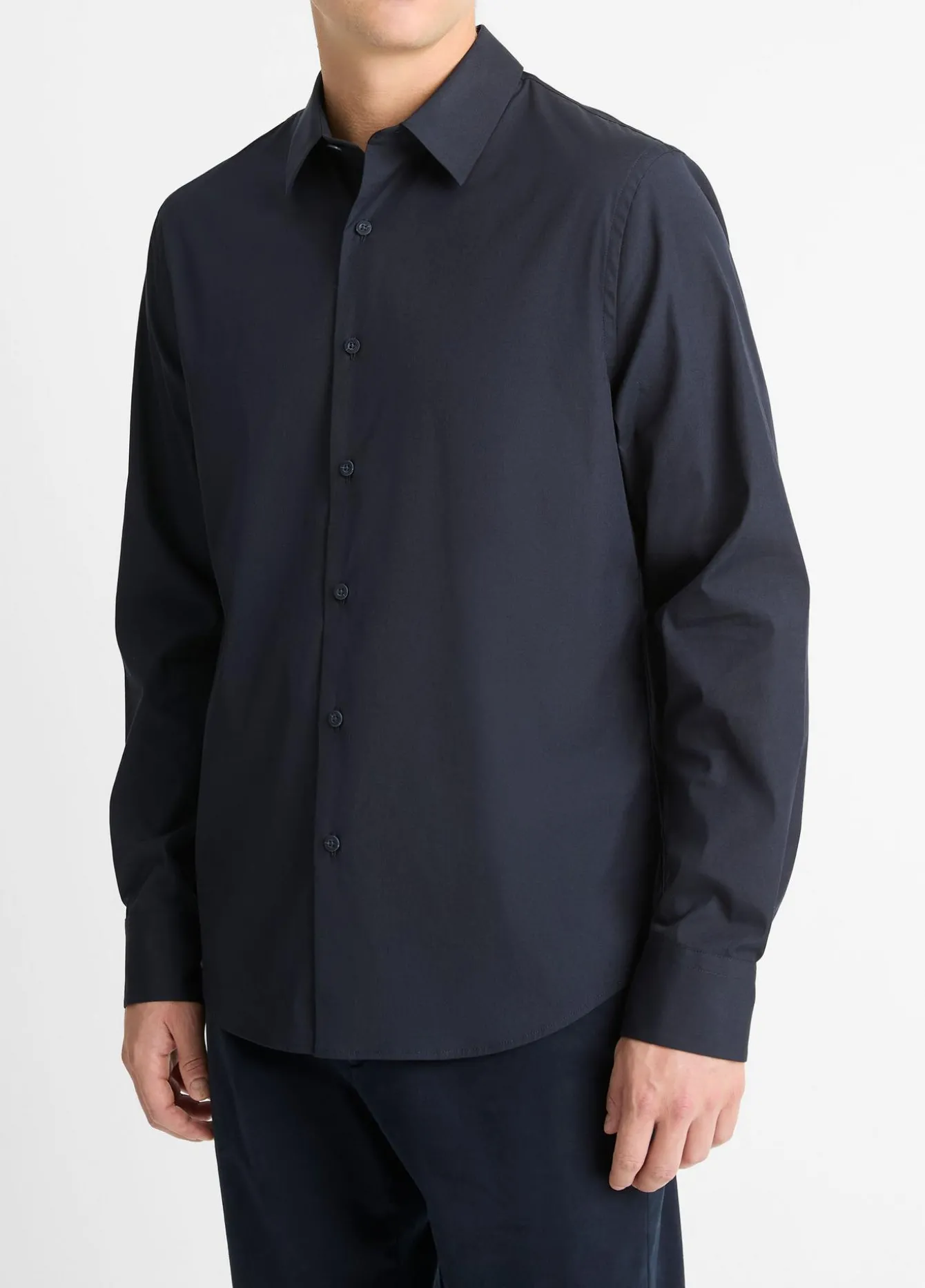 Stretch-Cotton Poplin Shirt