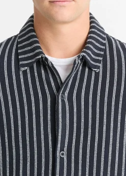 Striped Cotton-Blend Bouclé Shirt