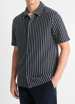 Striped Cotton-Blend Bouclé Shirt