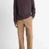 Sueded Jersey Long-Sleeve Pocket T-Shirt