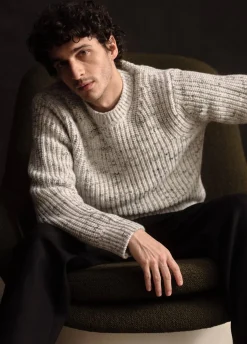 Super Space-Dye Wool Crew Neck Sweater
