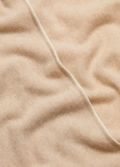 Tipped Jersey-Knit Cashmere Cape