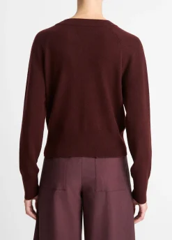 Velvet-Trim Wool-Blend Cardigan