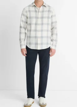 West Coast Plaid Cotton Long-Sleeve Shirt