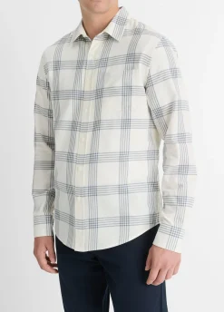 West Coast Plaid Cotton Long-Sleeve Shirt