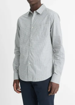 Whitney Plaid Cotton-Blend Long-Sleeve Shirt