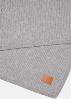 Wool and Cashmere Cardigan-Stitch Throw