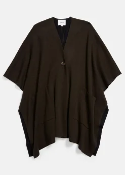 Wool and Cashmere Double-Face Cape