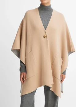 Wool and Cashmere Double-Face Cape