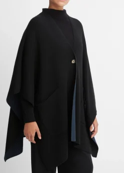Wool and Cashmere Double-Face Cape